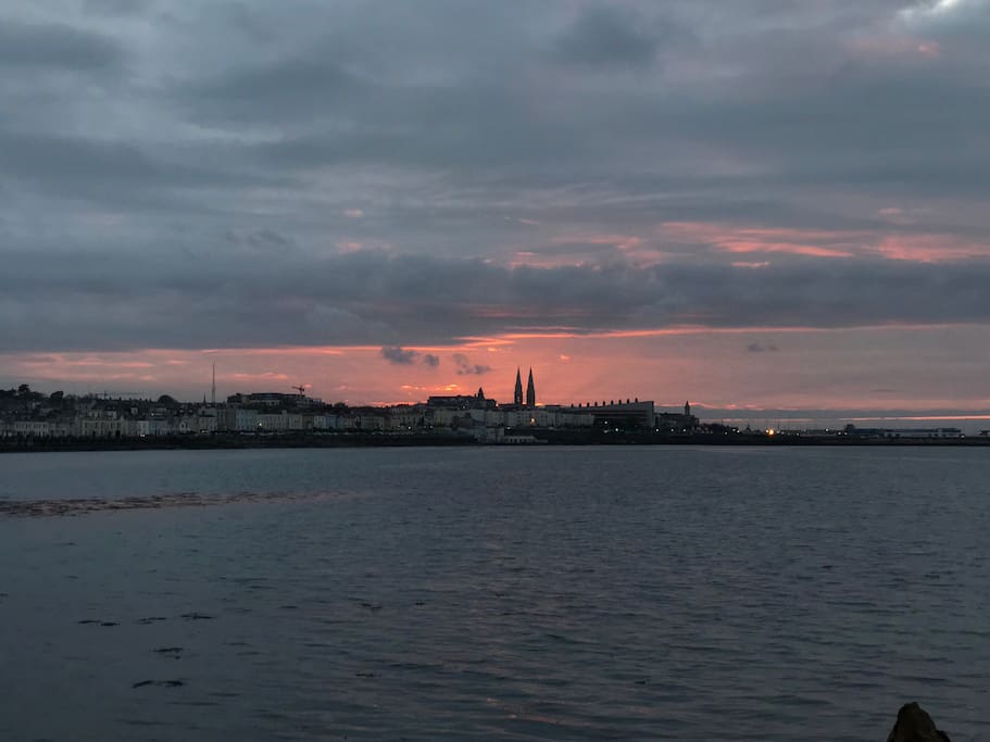 The town and pier