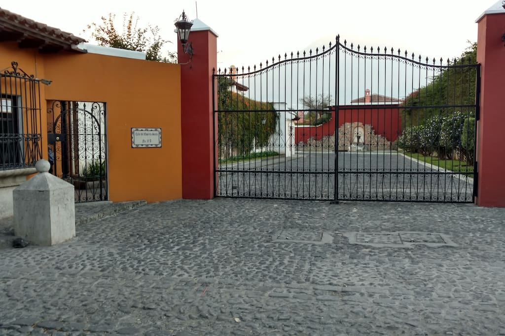Entry to our guarded neighborhood