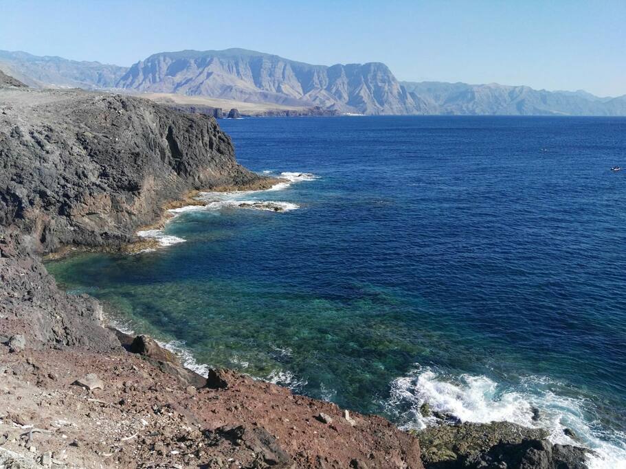 vistas desde la urbanizacion. Costa noroeste de la isla