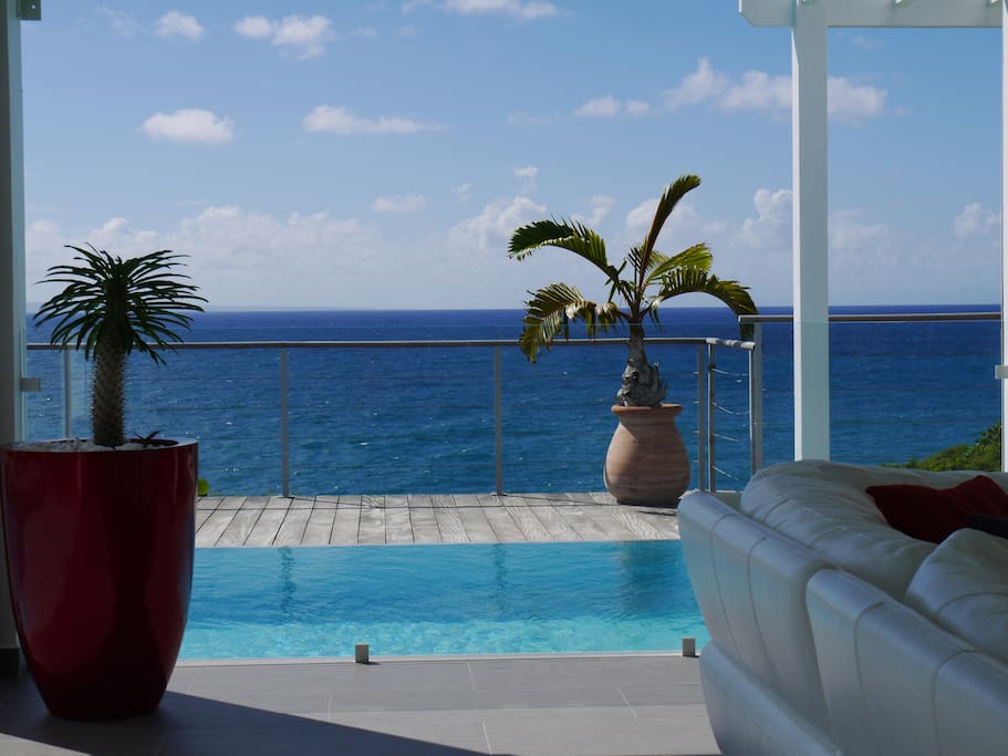 Vue mer du salon