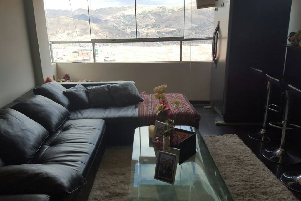 Open-plan lounge and kitchen. 1 Floor