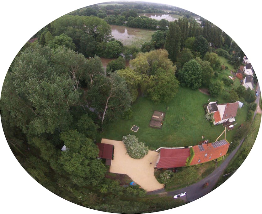Vue du ciel. Drone view.