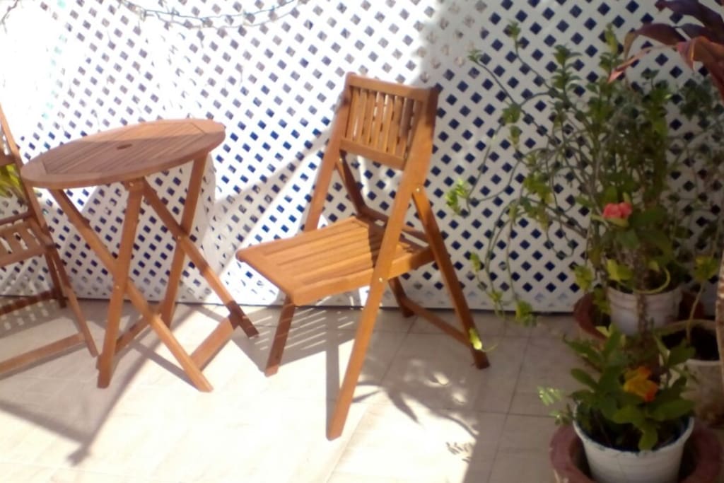 Front patio seating.