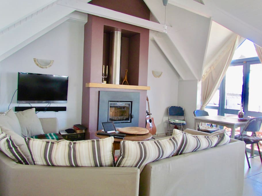 Spacious TV lounge