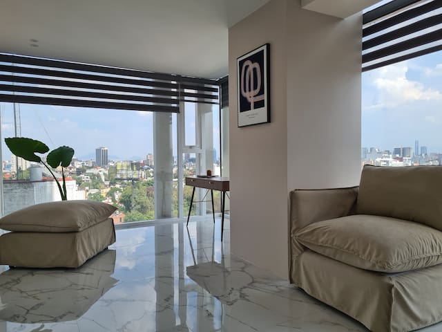 360° espectacular vista + aire