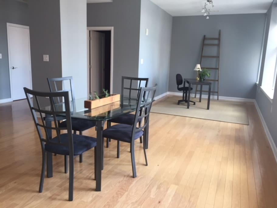 Dining area and work set up