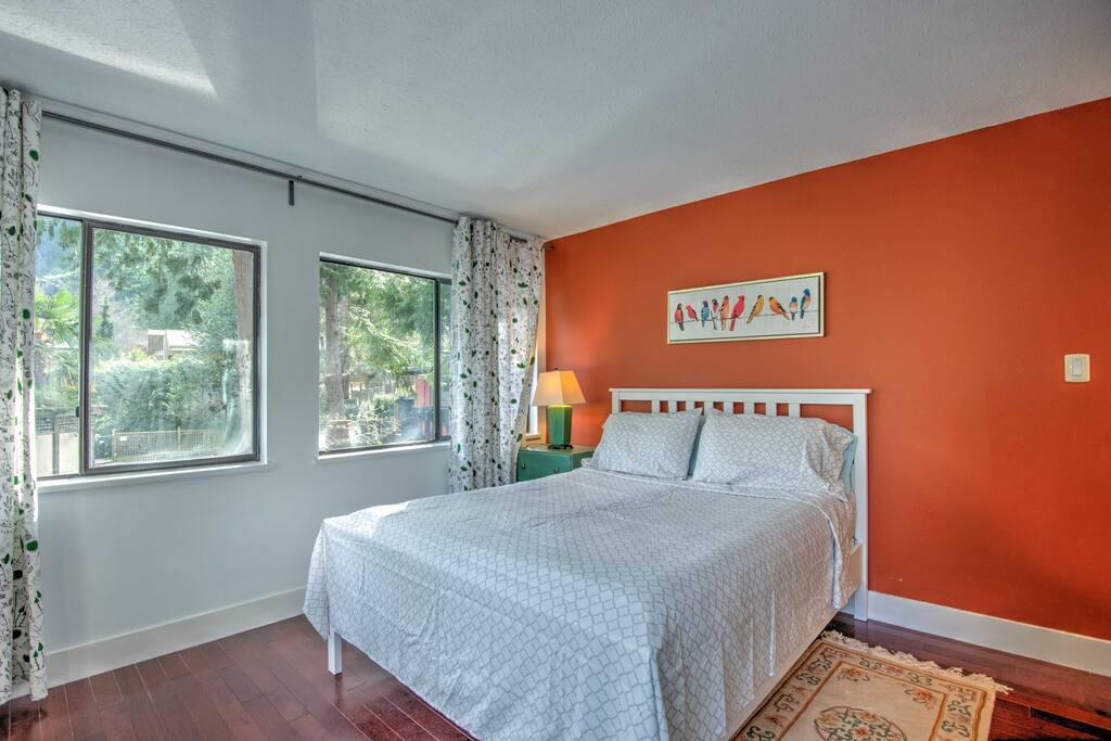 Bedroom with mountain view