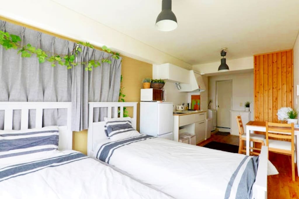 2 single bed