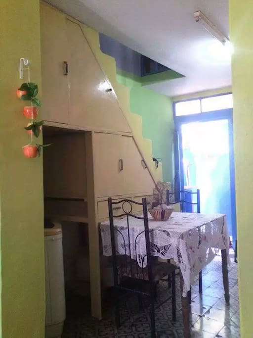 Living room and hallway
