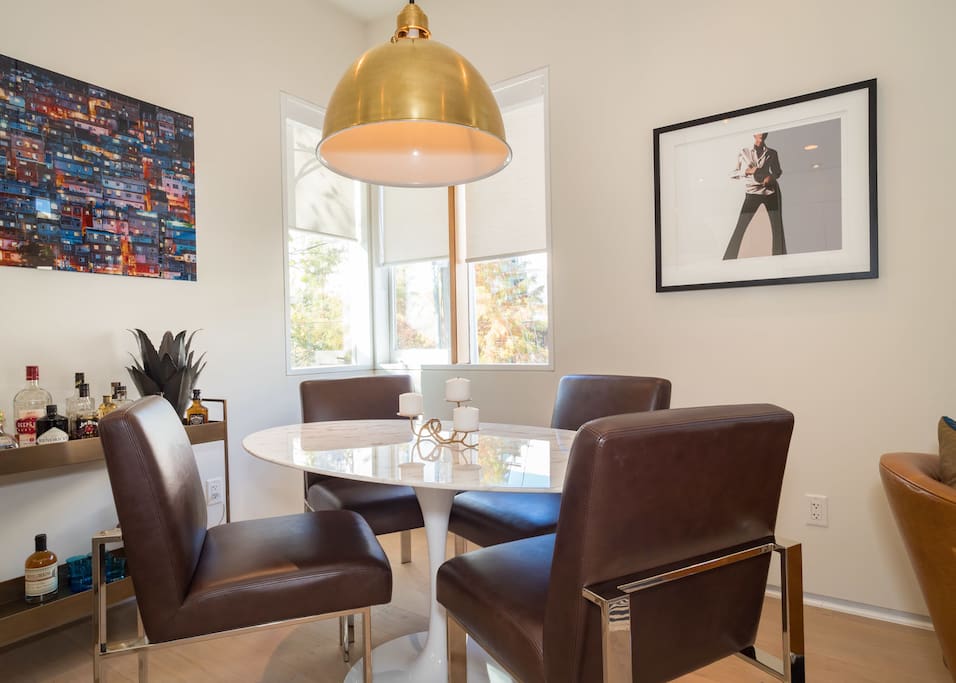 Dining table with seating for 4