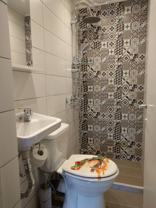 The inside bathroom.