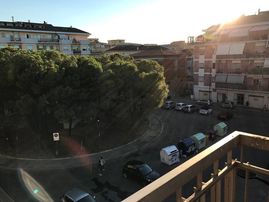 Vista balcone camera matrimoniale