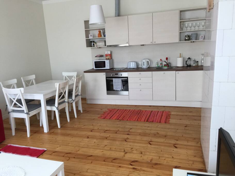 Kitchen and dining area