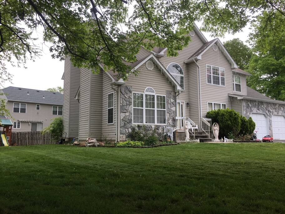 Property from front yard angled view