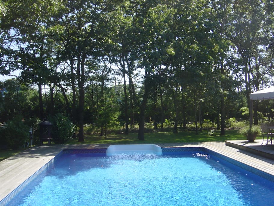 Solar heated Pool