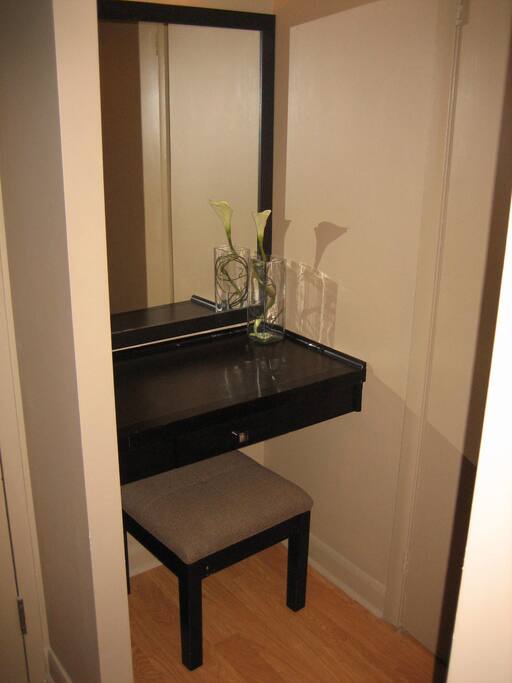 Alcove beside the bathroom