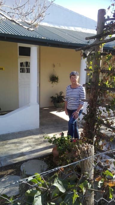 Front of main house with host