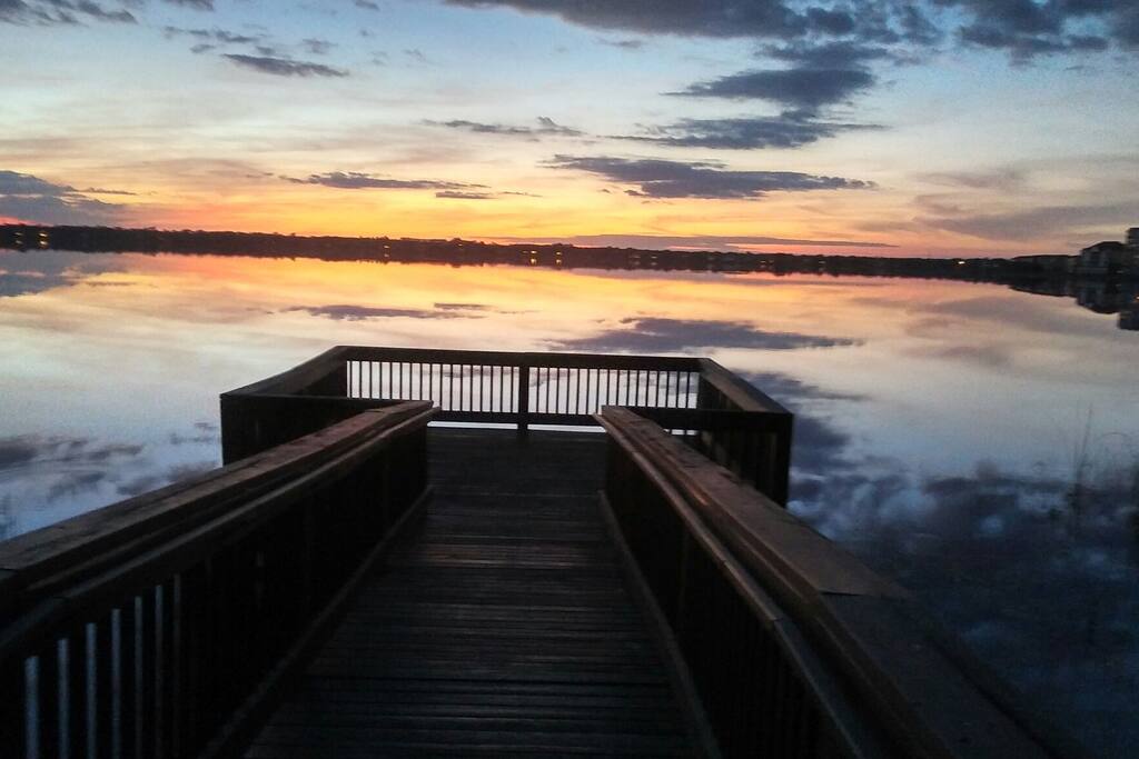 Sunset, Sand Lake.
