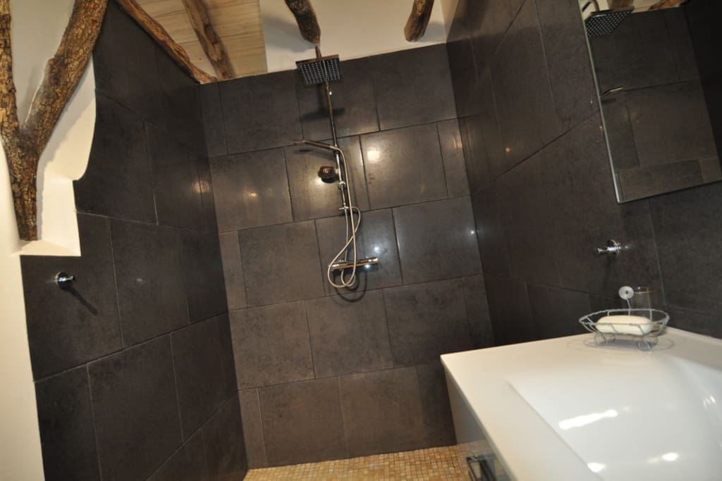 grande douche à l'italienne