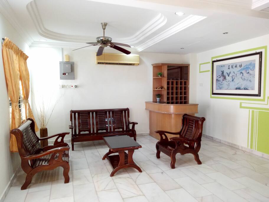 Huge living room for big gathering.