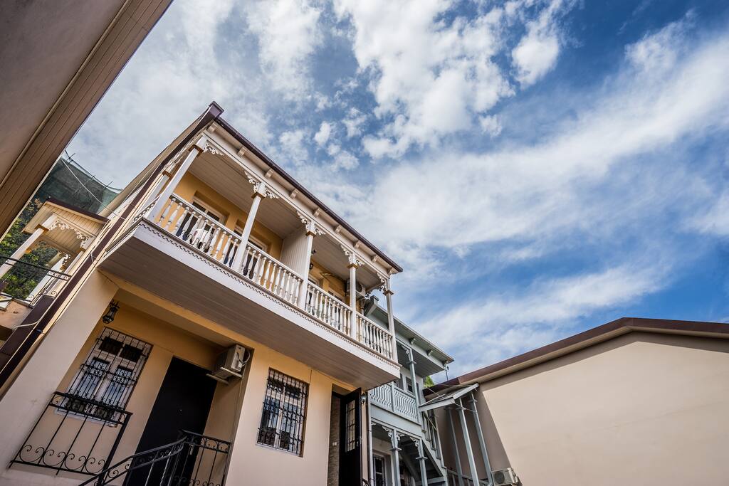 Tbilisi Botanical Garden Apartment was recently rebuilt in Classical 19th century Georgian Architecture. It is located in the cultural heritage area.