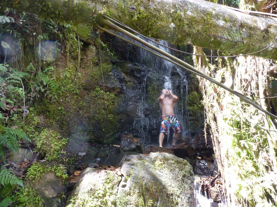 Cascada de agua pura