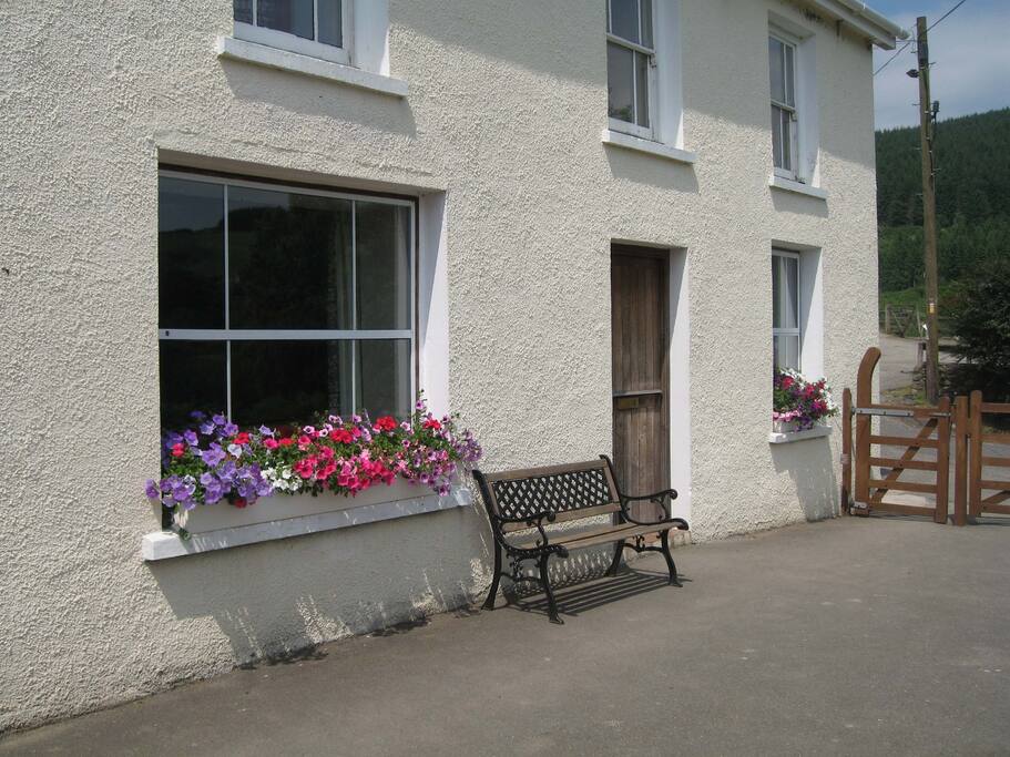 The exterior of the property