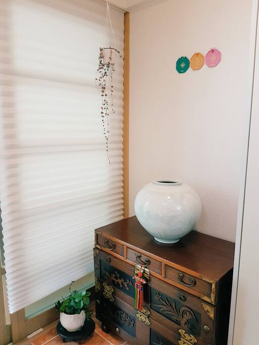 Beautiful Korean culture welcomes you as you step inside.