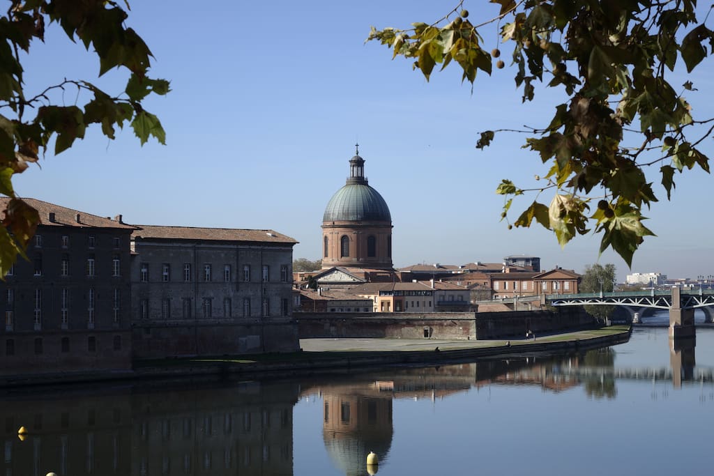 Vue sur la Garonne depuis la chambre