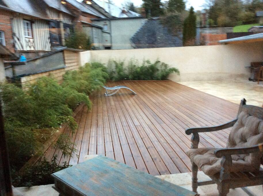 Terrasse bain de soleil