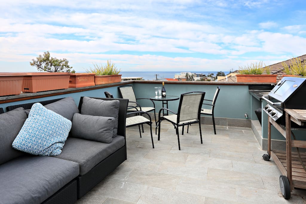 Rooftop area with BBQ
