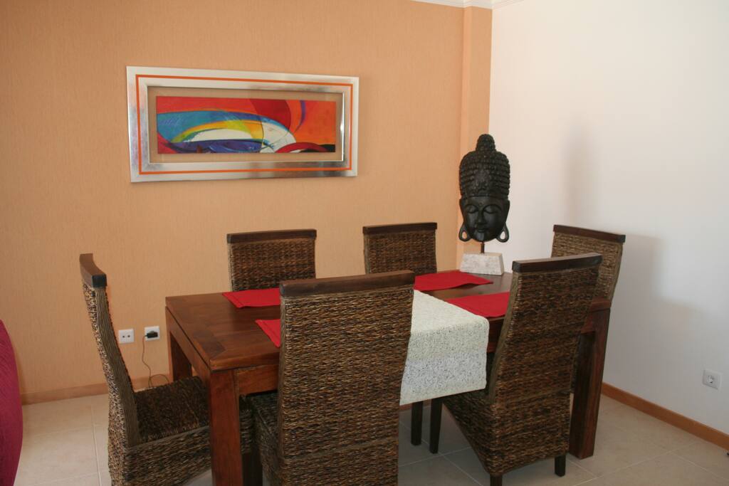 Open-plan dining area.