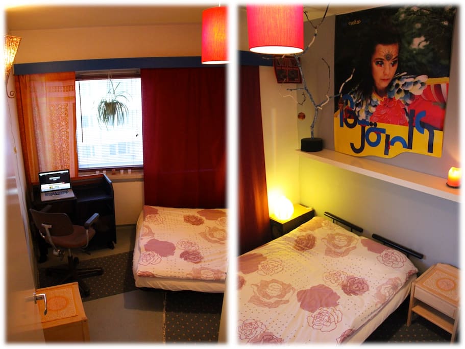 Bedroom: 1 Double bed, Desktop, Furniture & Closet ( Private Room )