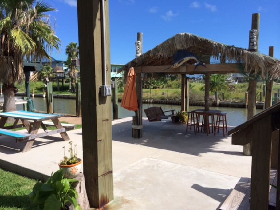 The Palapa! Many outdoor sitting areas.