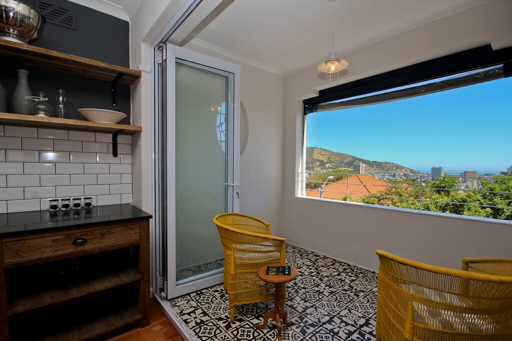Relax and enjoy sundowners and an awesome view of the City Bowl, Signal Hill and the Atlantic