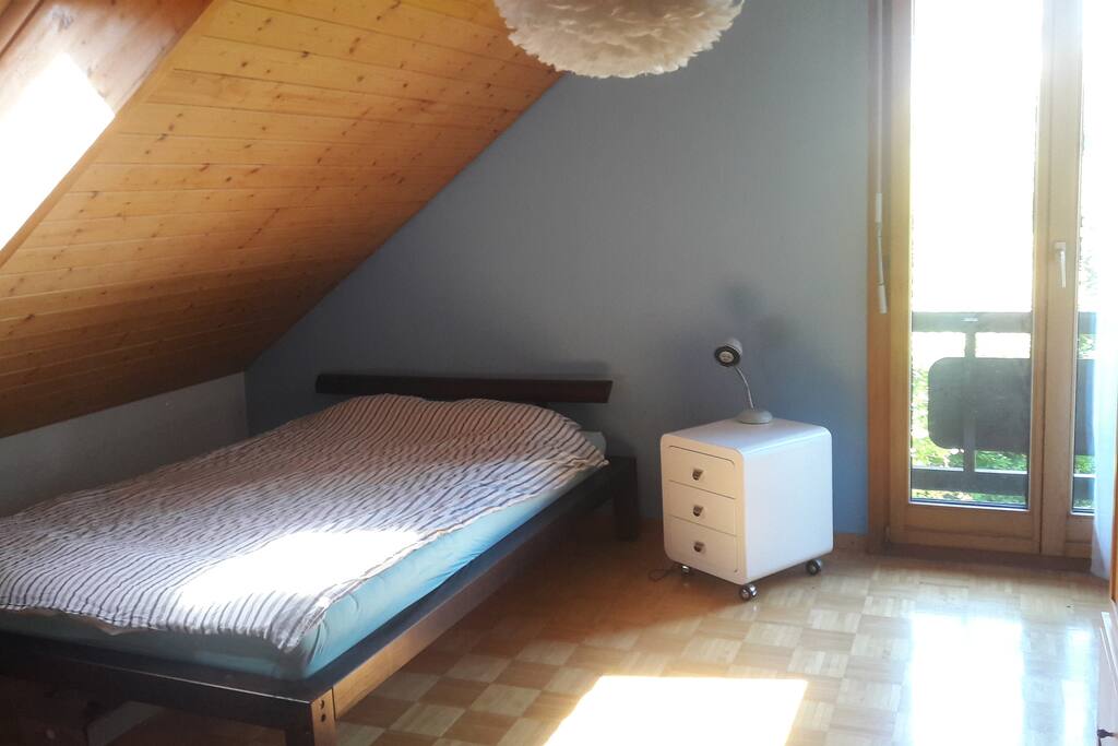 Room with balcony