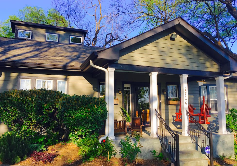 Enjoy the porch swing while considering one of the many restaurants, venues, and bars within walking distance.