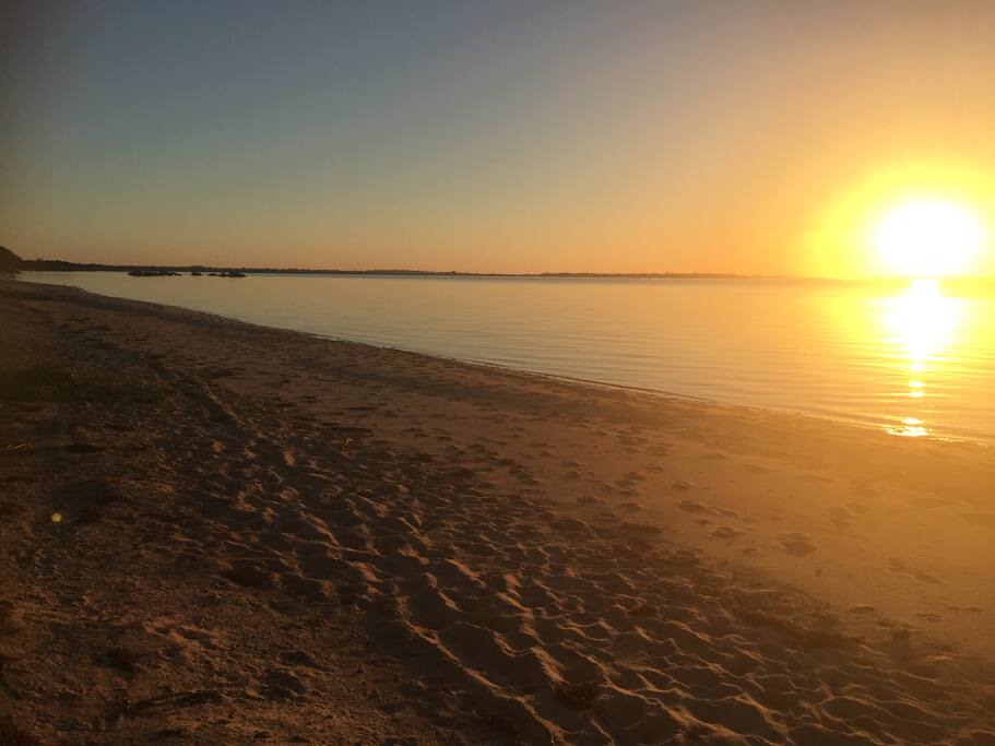Sunset on grantville beach