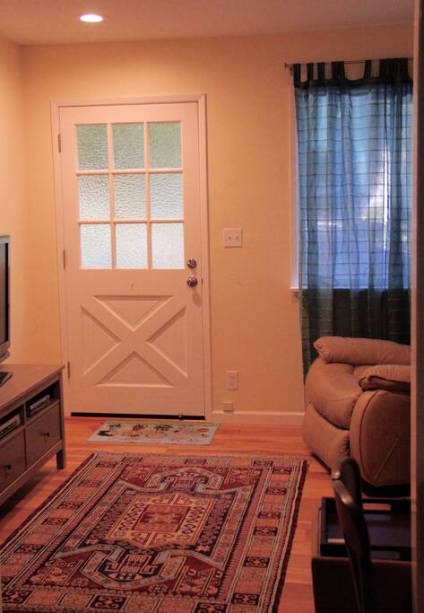 Living room area, love seat & lazy boy
