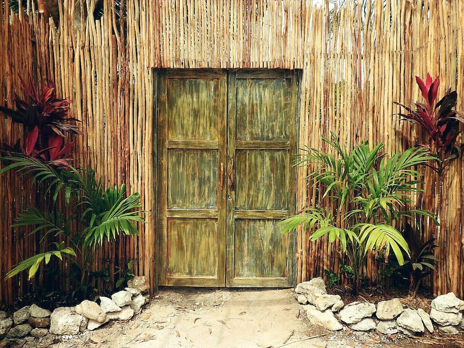Rustic entrance