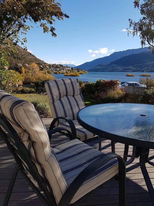 Comfortable outdoor furniture to enjoy the view