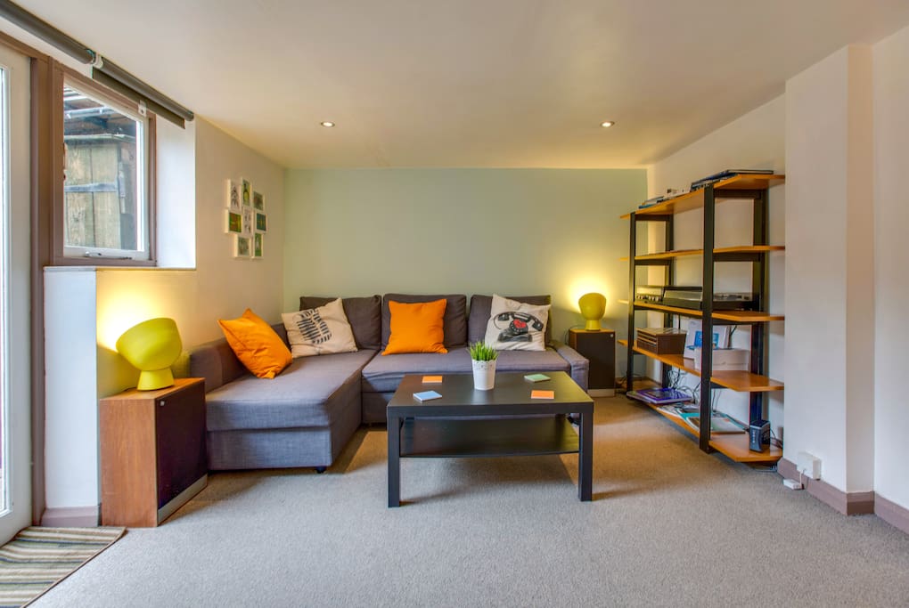 The living space is light and welcoming.
