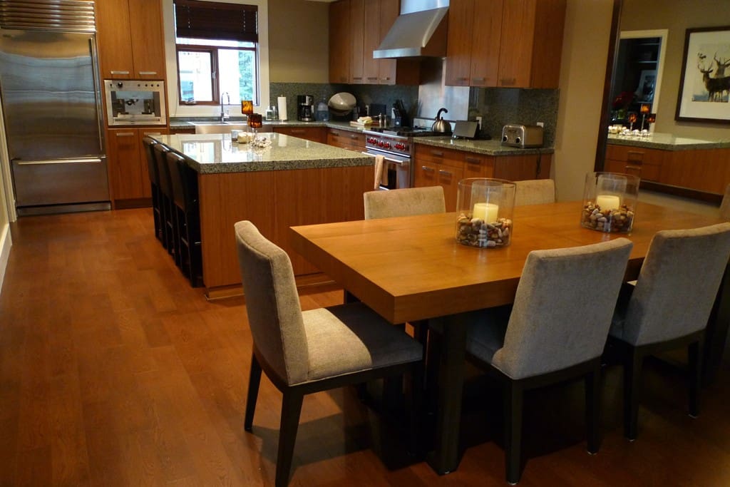 Dining area and kitchen. Seating for 8
