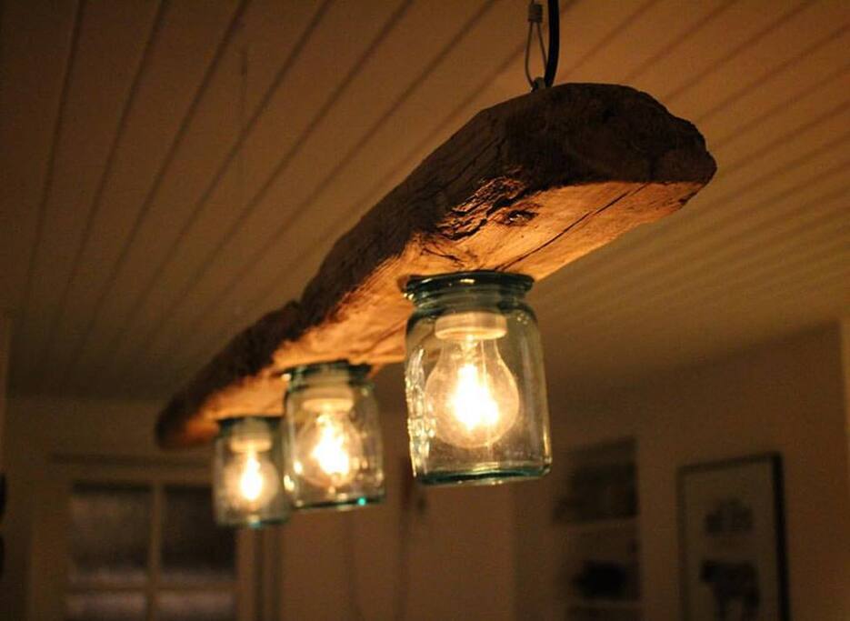 Nyligt tilføjet lampe over køkkenø