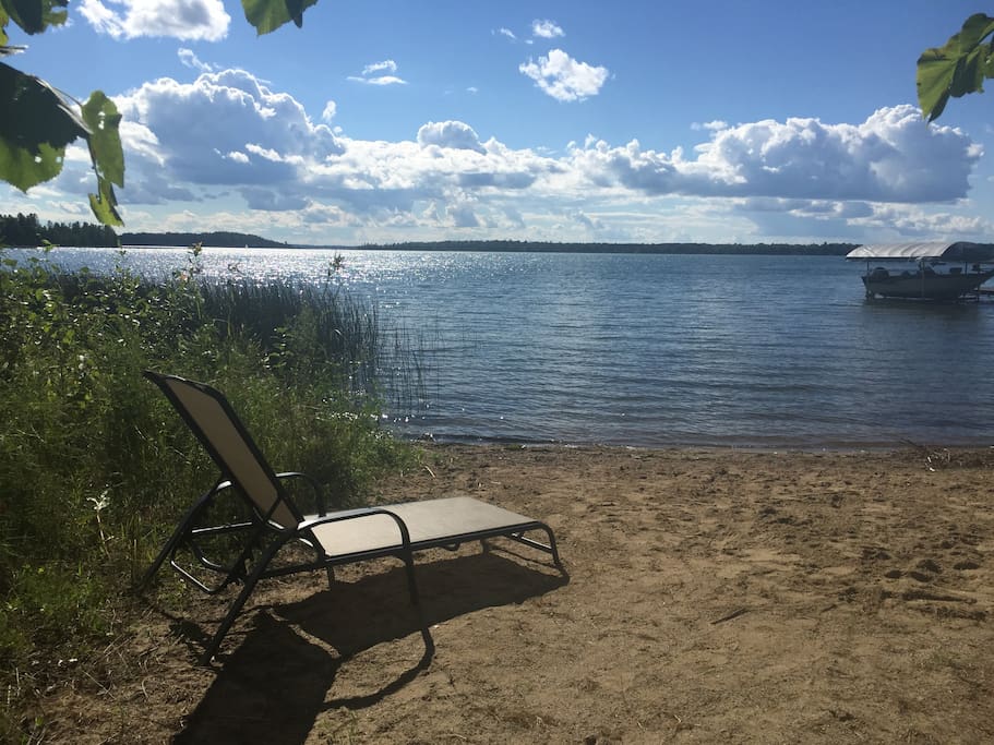 Beach in front of our house