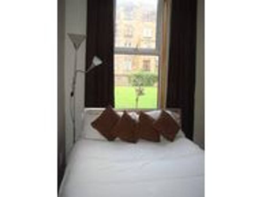 Bedroom looking out to rear garden