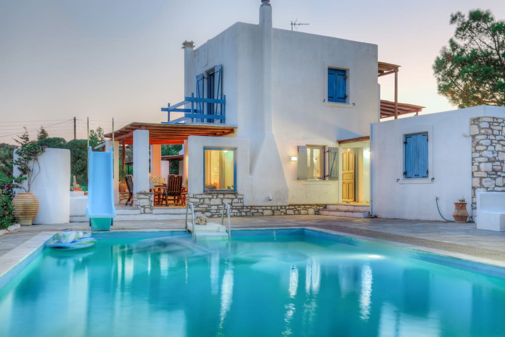 The house and the swimming pool