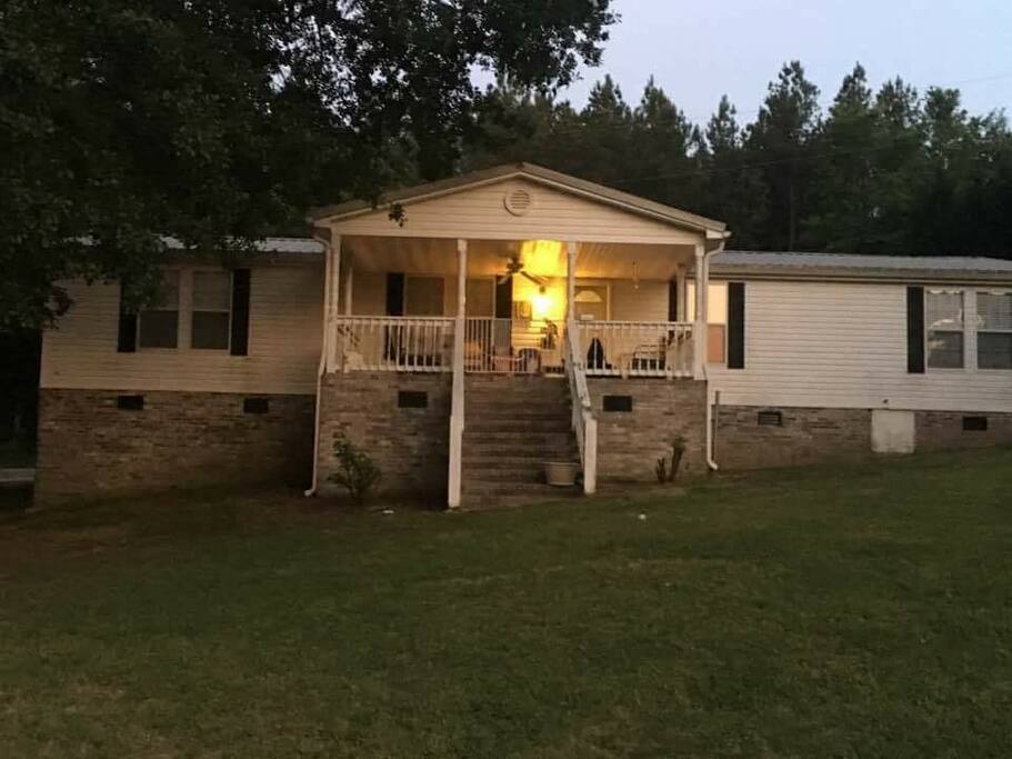 Front of house facing cove