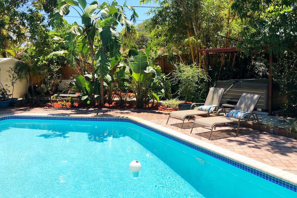 You can swim and sunbath in this tropical south Florida paradise.