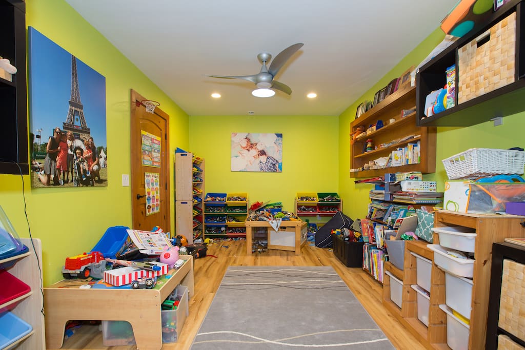 A pretty amazing collection of LEGOs and other cool kid toys